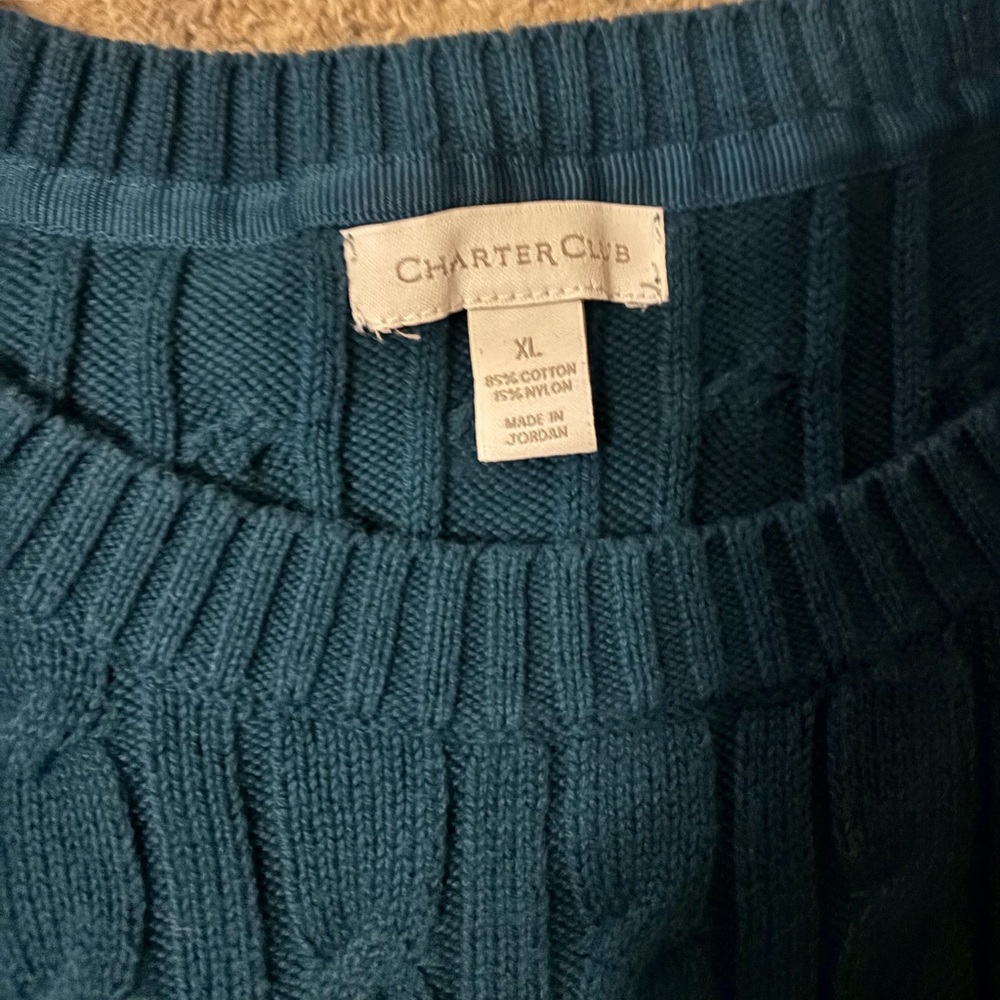 Blue vintage style sweater